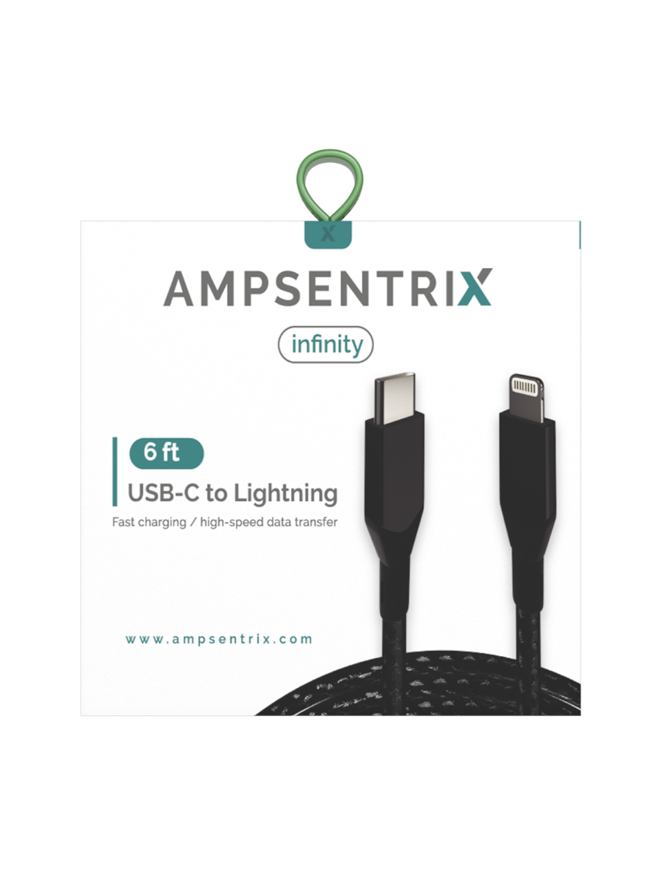 USB Type C to Lightning Cable. 6ft.