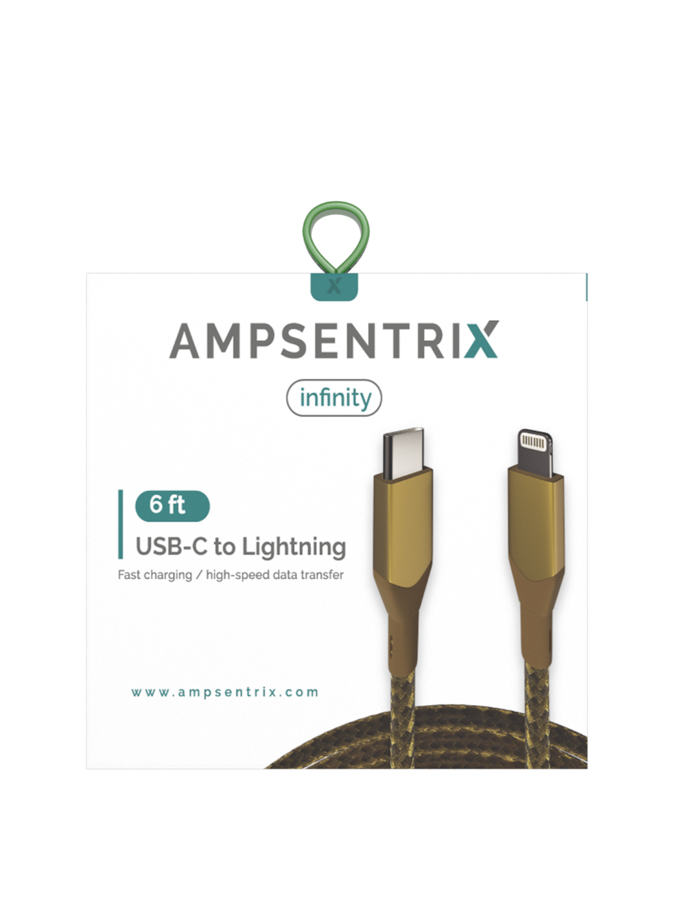 USB Type C to Lightning Cable. 6ft.
