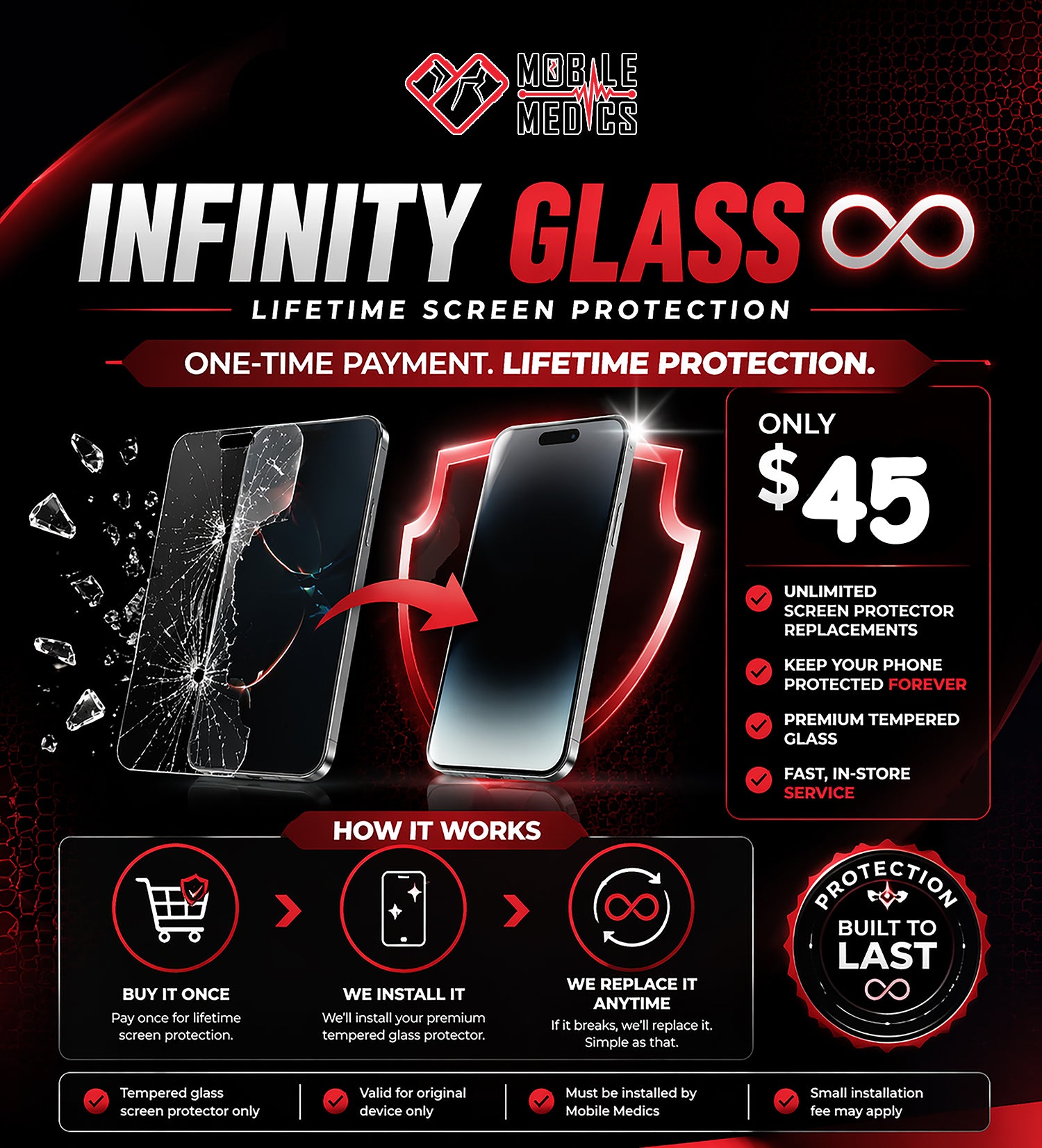 Infinity Glass Tempered Screen Protector